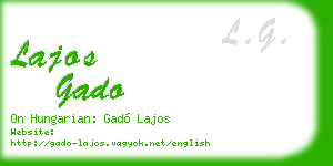 lajos gado business card